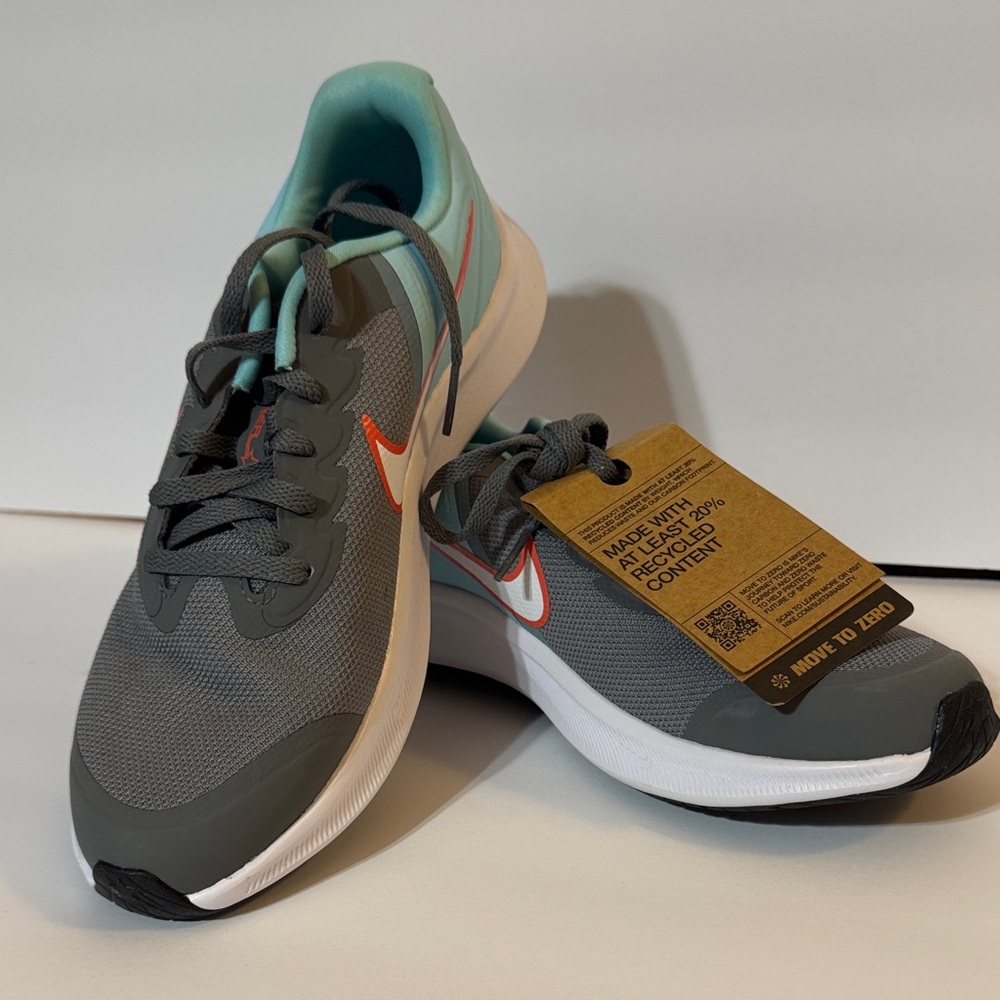 Nike Gray and Light Blue Athletic Shoes